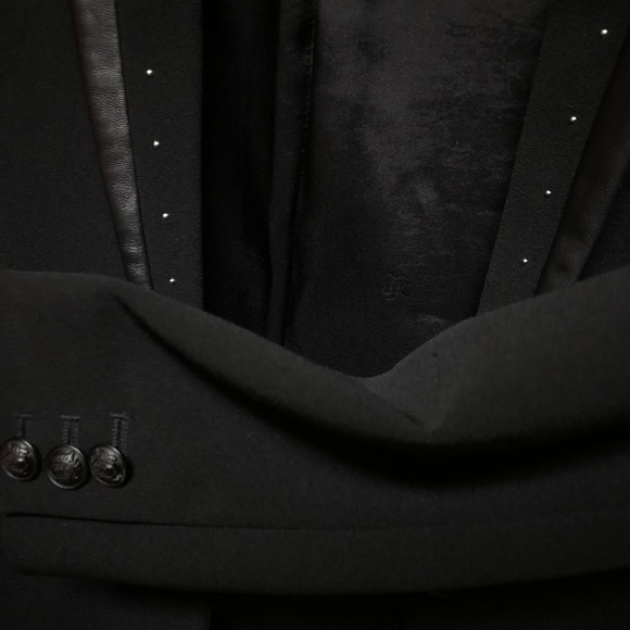 The Kooples Women's Blazer (New) — Leather Accents - Picture 3 of 4